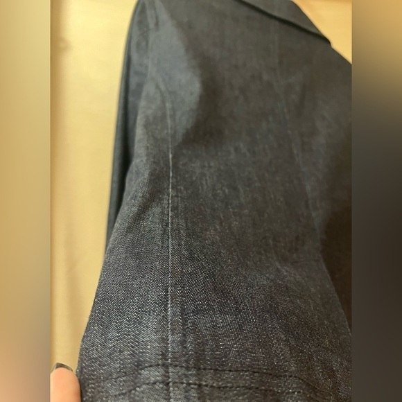 Classic L.l bean ladies denim wash blazer size 10 petite - Picture 9 of 10